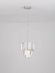 Magnolia Pendelleuchte E14 Ø 25cm mit edler Chromoptik und Kristallprismen für stimmungsvolles Licht.