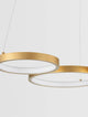 Magnus LED Pendelleuchte 3-flammig 3000K - stilvolle goldene Pendelleuchte mit runden Leuchtmitteln