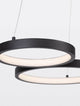 Magnus LED Pendelleuchte 3-flammig 3000K in modernem Design mit zwei kreisrunden Leuchtmitteln.