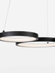Magnus LED Pendelleuchte 3-flammig 3000K mit zwei runden, schwarzen Leuchtmitteln für stilvolles Ambiente.