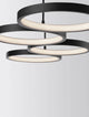 Magnus LED Pendelleuchte 4-flammig 3000K in modernem Design mit runden Lampenschirmen