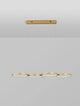 Magnus LED Pendelleuchte 4-flammig 3000K in modernem, minimalistischem Design mit goldenen Ringen.