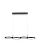 Magnus LED Pendelleuchte 4-flammig 3000K in modernem Design mit vier runden LED-Leuchten.