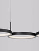 Magnus LED Pendelleuchte 4-flammig 3000K mit modernem, minimalistischen Design in Schwarz.