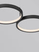 Magnus LED Pendelleuchte 4-flammig 3000K mit modernem Design aus zwei runden Leuchtelementen.