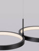 Magnus LED Pendelleuchte 4-flammig 3000K mit modernem Design und dimmbaren LED-Lichtringen.