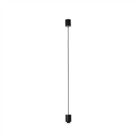 Mambo hængelampe (uden skærm) sort med en minimalistisk form og E27 Base for LED-pærer.