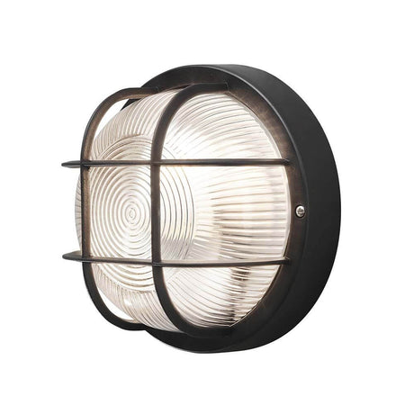 Mantova buitenwand- & plafondlamp zwart met modern design en strakke lijnen.