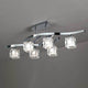 6-flammige Deckenlampe Cuadrax Cristal mit elegantem Design und hochwertiger Verarbeitung.