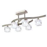 6-flammige Deckenlampe Cuadrax Cristal