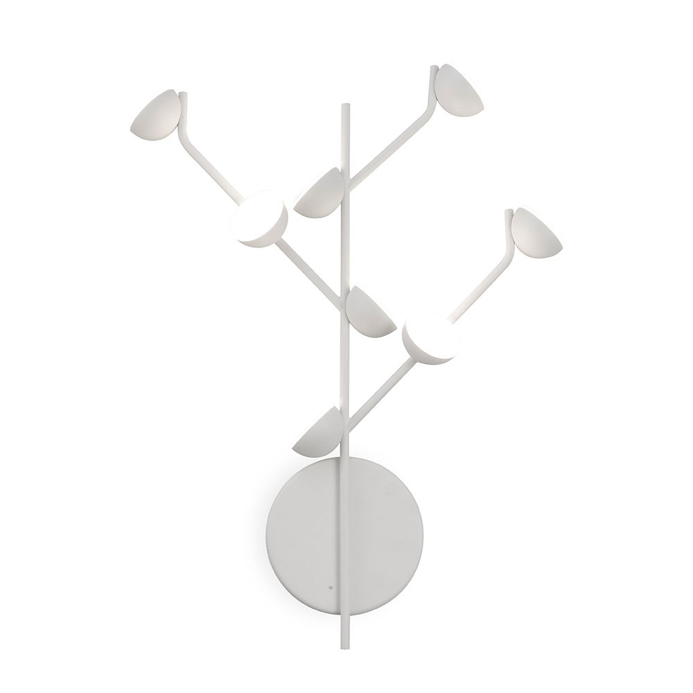 Adn LED-Wandleuchte Medium in modernem, minimalistischem Design mit metallischen Elementen.