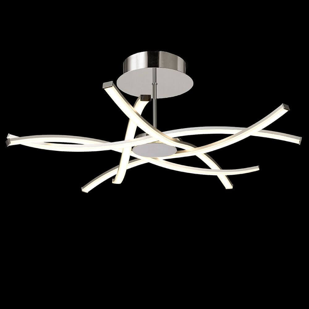 Aire LED-Deckenlampe geschwungen + Dimmbar