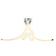 Armonia LED-Deckenlampe 114cm mit geschwungener Form und hochwertigem Design aus Metall und Kunststoff.