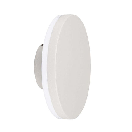 Bora Runde Außen-LED-Wandleuchte IP54 in modernem, rundem Design für geschützte Außenbereiche.