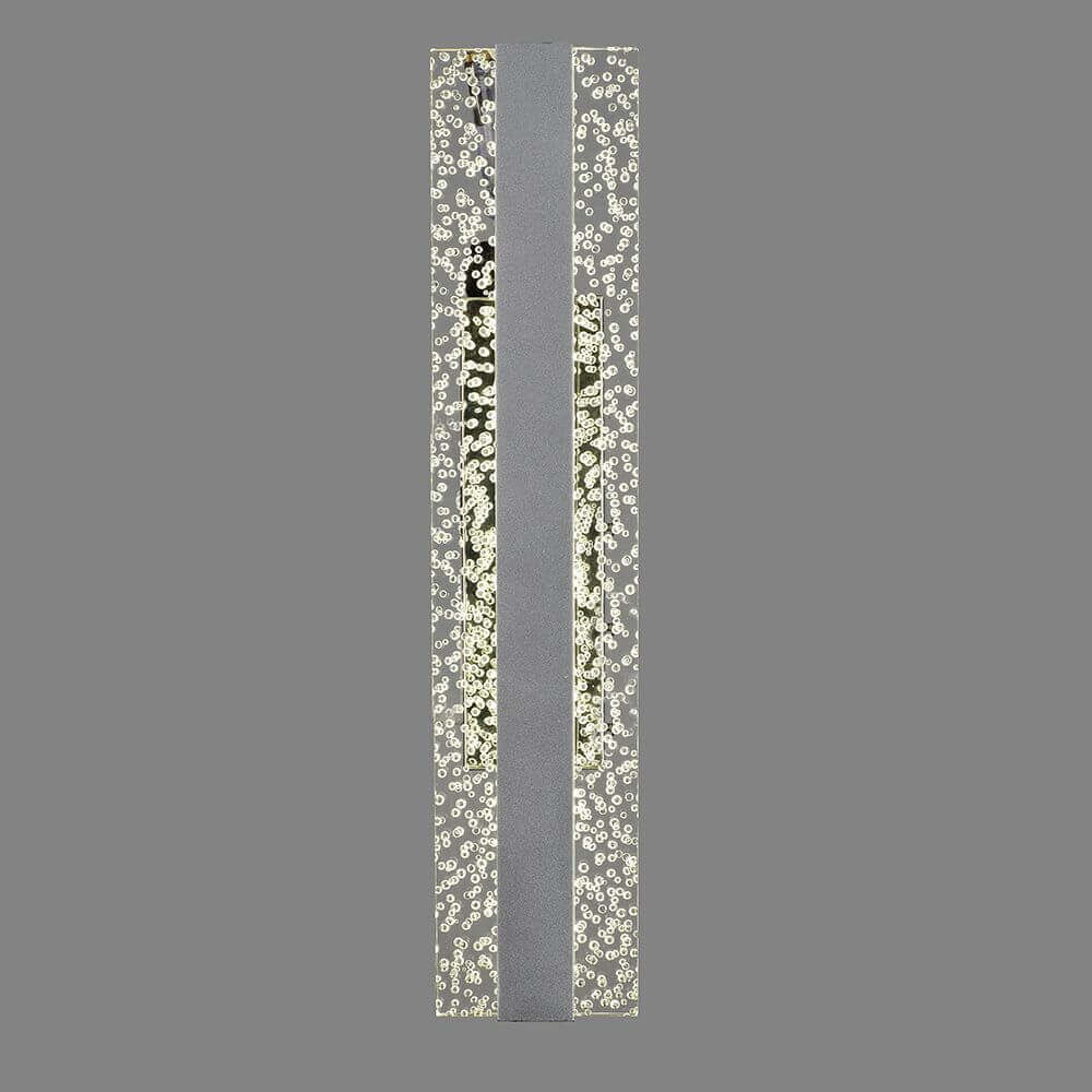 Burbuja LED-Wandlampe in Chrom mit modernem Design, ideal für deine Wohnräume.
