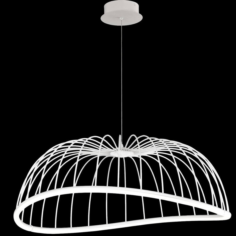 Celeste LED-Pendelleuchte Groß - moderne Deckenleuchte mit runder Form und Metallstruktur.