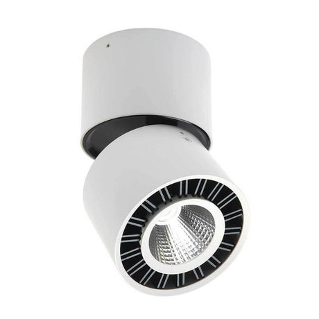 Columbretes LED-Deckenstrahler Rund in Weiß-matt, modernes Design für stilvolle Räume.