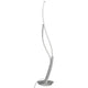 Corinto LED-Tischleuchte Dimmbar mit geschwungener Form in Silber-chrom, ideal für moderne Räume.