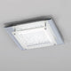 Crystal LED Mirror Deckenleuchte Eckig mit modernen Design und hochwertiger Verarbeitung in Chrom.