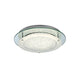 Crystal LED Mirror runde Deckenlampe mit elegantem Design aus Metall und Glas, ideal für Wohnzimmer und Essbereiche.