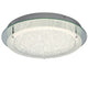 Crystal LED Mirror runde Deckenlampe aus Metall und Glas, stilvolles Design für Wohnzimmer und Essbereiche.
