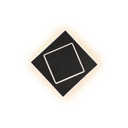 Dakla LED-Wandlampe klein in eckiger Form mit metallischem Finish und modernem Design.