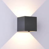 Davos outdoor LED wall lamp angular