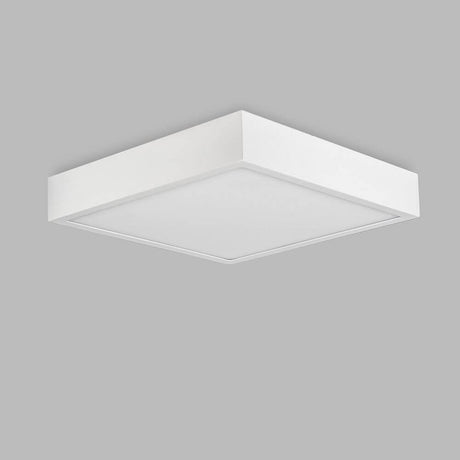LED-Deckenleuchte Saona Superficie quadratisch Weiß-Matt in schlichter, moderner Optik.