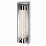 LED Væglampe Rør Krom Glas med transparent glas og moderne design.
