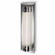 LED Wandlampe Tube Chrom Glas mit transparentem Glas und modernem Design.