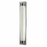 Led wall lamp tube chrome glass