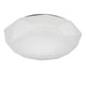 Diamante II LED-Deckenlampe groß in eckiger Form aus Kunststoff in Weiß für stilvolle Wohnräume.