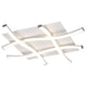 Dimmbare LED-Deckenlampe Nur Quadrat mit elegantem Design und geschwungenen Formen.