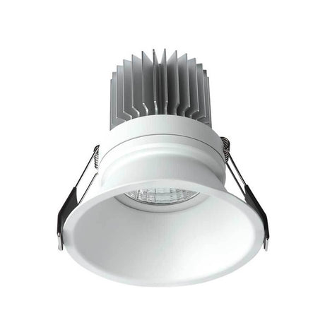 Formentera LED-spot encastré 7,5 cm section ronde blanc - spot encastré élégant et rond en blanc et métal.