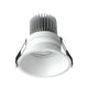 Formentera LED-Einbaustrahler 7,5cm Abschnitt Rund Weiß - eleganter, runder Einbaustrahler in Weiß und Metall.
