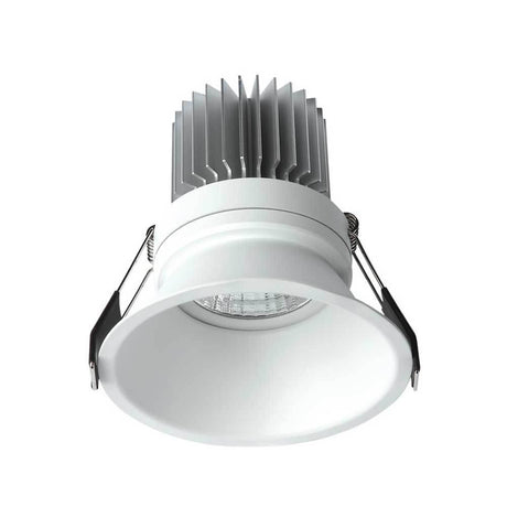 Formentera spot encastré rond LED de 10 cm blanc, section de forme ronde et finition haut de gamme.