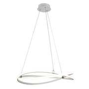 Hängelampe Infinity Groß Dimmbar in modernem Design, runde Form mit schlichten Materialien.