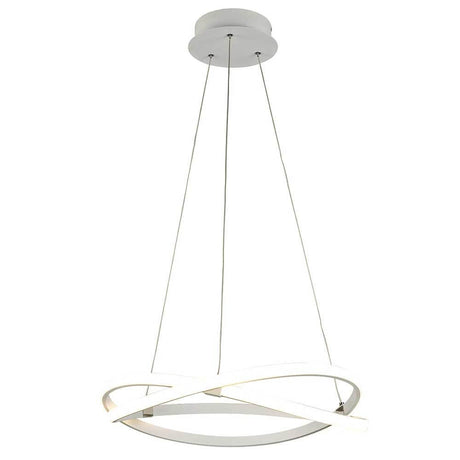 Infinity large dimmable pendant light in modern design with a round shape made of metal, stylish and effective.