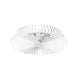 Himalaya LED-Deckenleuchte und Ventilator, moderne runde LED-Lampe aus Metall für stilvolle Wohnzimmergestaltung.