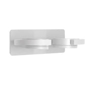 Iguazu dobbel utendørs vegglampe IP54 med elegant design og rund form, ideell for beskyttede uteområder.