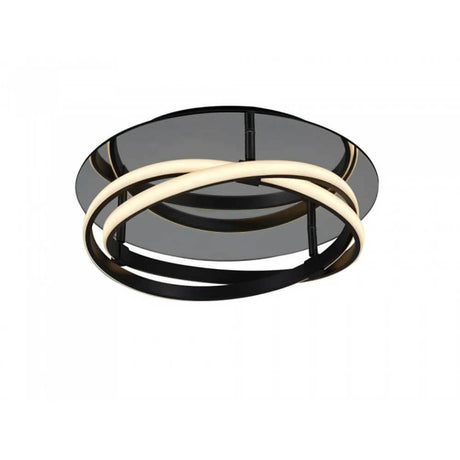 Plafonnier Infinity LED dimmable avec un design d’éclairage moderne, une forme ronde et une structure en métal.
