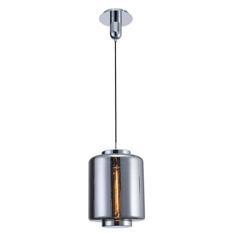 Jarras Hängeleuchte Mittelgroß in zylindrischer Form aus Glas für moderne Beleuchtung.
