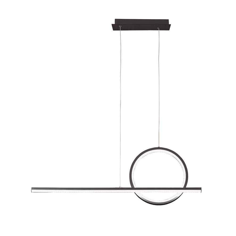 Moderne Kitesurf LED-Pendellampe in Schwarz, elegantes Design für stilvolle Beleuchtung.