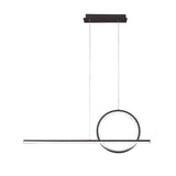 Moderne Kitesurf LED-Pendellampe in Schwarz, elegantes Design für stilvolle Beleuchtung.