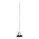 Kitesurf LED-Stehlampe in minimalistischer Form mit schwarzem Fuß für modernes Wohndesign.