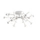 LED-Deckenleuchte Adn in modernem Design mit runder Form und Metallmaterialien.