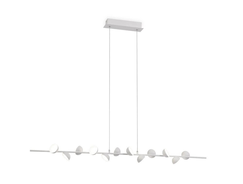 LED-Hängeleuchte Adn in modernem Design mit länglicher Form und stilvollen LED-Elementen.