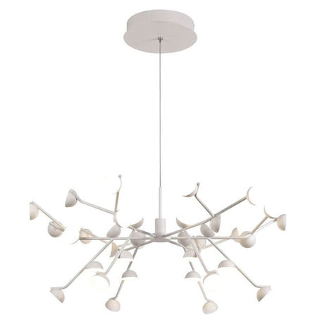 LED-Adn large pendant light made of metal with a round shape for stylish living spaces.