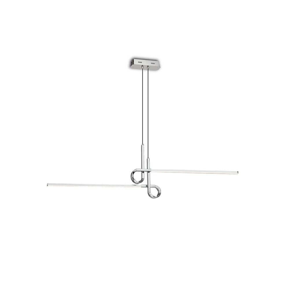 Candeeiro suspenso LED Cinto curvo de 2 luzes