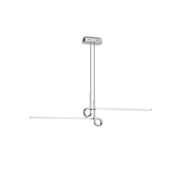 LED-Cinto pendel buet med 2 lamper i moderne design, ideel til moderne interiør.
